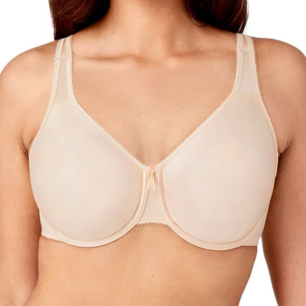 - Wacoal 44F Underwire Nude Basic Beauty Bra! NEW!